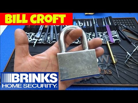 (562) Huge Brinks Armored Padlock Picked Open