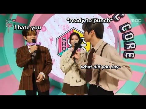 Straykids MC Leeknow and Seungmin being a chaotic duo