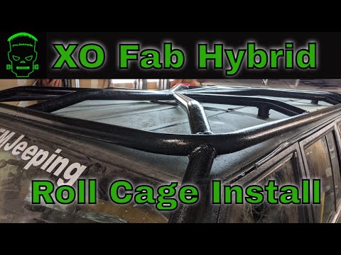 XO Fab hybrid roll cage install on a Jeep Cherokee XJ