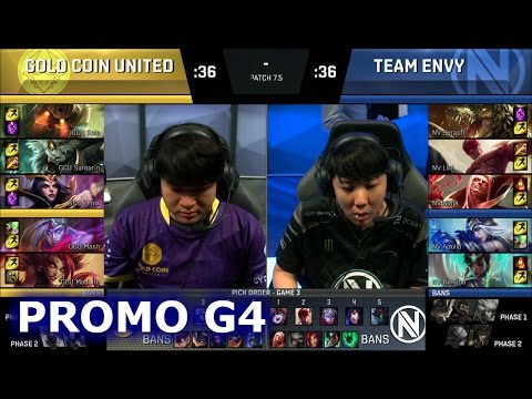 Team EnVyUs vs Gold Coin United | Game 4 Promotion / Relegation S7 NA LCS Summer 2017 | NV vs GCU G4