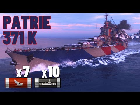 Super-Schlachtschiff Patrie - Widerstandsfähig gegen unerbittliche Shinano-Angriffe