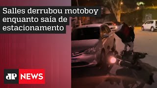 Carro de Ricardo Salles é atacado em protesto ao sair de palestra em faculdade de São Paulo