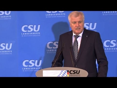 Flüchtlingspolitik: Seehofer pocht weiter auf Obergrenze