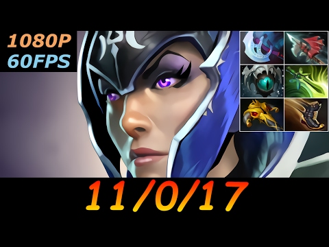 Dota 2 Luna Pro 11/0/17 (Kills/Deaths/Assists) Top MMR 930 GPM Ranked Full Gameplay