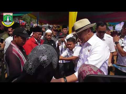    Kunjungan Gubernur Banten dalam rangka peresmian bantuan rumah tidak layak huni ke…