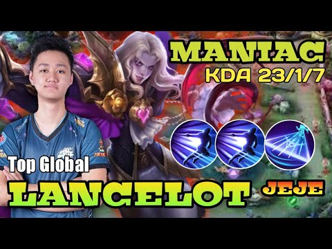 LANCELOT KILLING MACHINE||BEST BUILD TOP GLOBAL 2021 JEJE||23 KILL WITH MANIAC