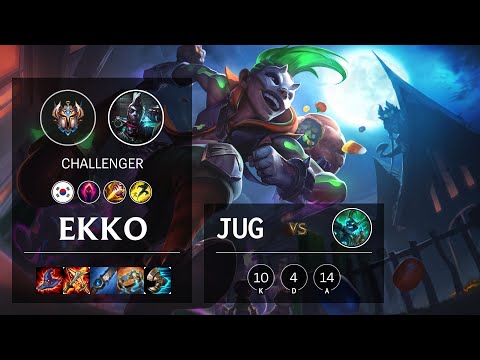 Ekko Jungle vs Hecarim - KR Challenger Patch 10.18