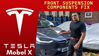 Tesla Model X Front Control Arms, Wishbone, and Anti-Roll Bar Link Replacement