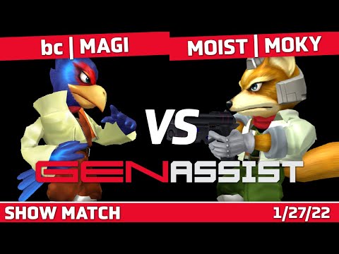 bc | Magi (Falco) VS Moist | Moky (Fox) - FT5 Showmatch - GenAssist Day 1
