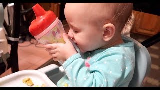 Toddler Loves New Sippy Cup!