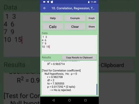 Stats Tester,  Easy statistics Video