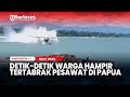 Detik Detik Warga Hampir Tertabrak Pesawat Yang Gagal Mendarat Di Nabire Papua