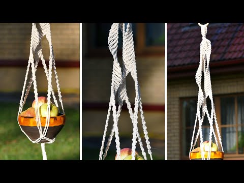 DIY Macrame Plant Hanger Easy NEW Diamond Design
