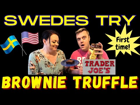 First time!! Two Swedes try Brownies Truffle!!