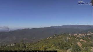 Sawday Fire in Ramona, CA from HPWREN Cameras
