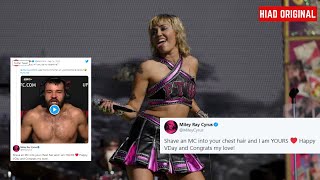 Miley Cyrus wanted to be MMA fighter Julian Marquez's valentines on one condition video