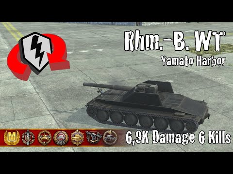 Rhm.-Borsig Waffenträger  |  6,9K Damage 6 Kills  |  WoT Blitz Replays