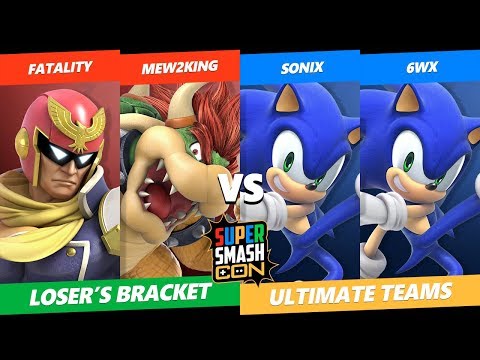 SSC 2019 SSBU Teams -  Fatality & Mew2king VS  Sonix & 6WX - Ultimate Loser's Top 12