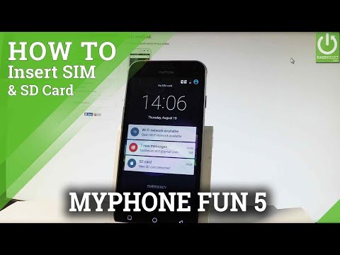 How to Insert SIM & SD in myPhone Fun 5 - Set Up SIM and SD Card