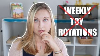 WHEN TO ROTATE YOUR CHILD'S TOYS / MONTESSORI SHELF + why you SHOULDN'T do scheduled toy rotations!