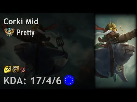 Corki Mid vs Lucian - Pretty - EUW Challenger Patch 7.18