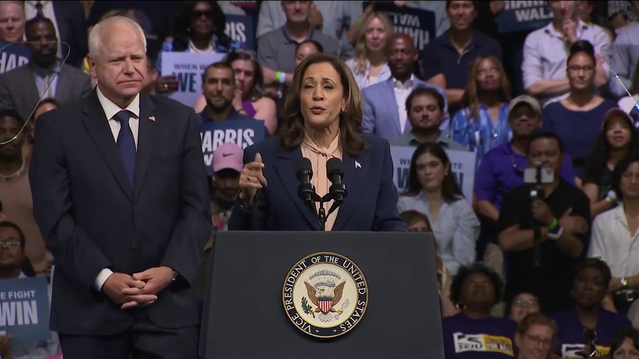 Kamala Harris introduces Gov. Tim Walz as her running mate