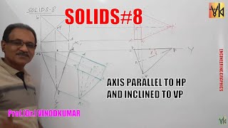 Download Lagu Projection of Solids - 8, Axis parallel to HP and inclined to VP by Prof. Vinodkumar Thumbnail