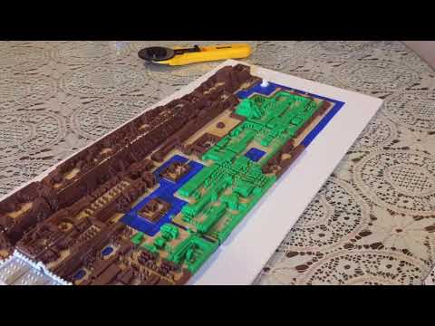 Zelda Overword 3D Printed Pixel Map