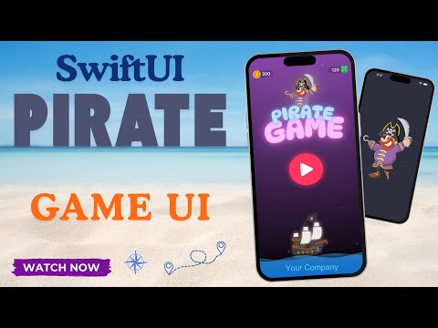 🏴‍☠️ SwiftUI Pirate Game UI & Splash Screen – Animated & Stylish UI! ⚓️🎮