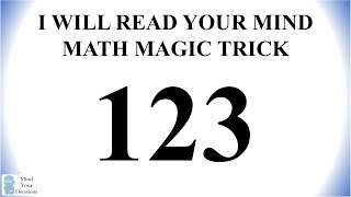 How Predictable Are You? Three Digit Magic Trick