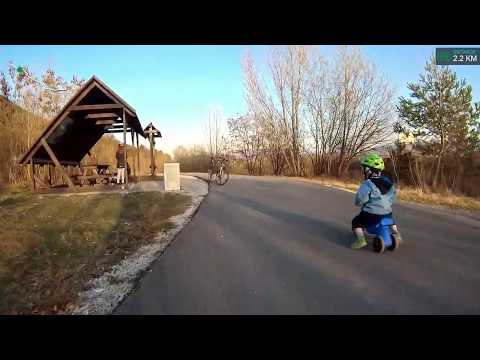 Vážska cyklomagistrála, úsek Budatín - Varín