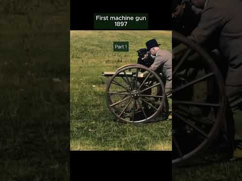 Sir Hiram Maxim testing his invention in 1897 | Colorized Footage #colorized #historical