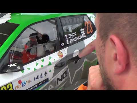 RZ13 - cíl, rozhovor pro TV WRC  rep. Molly Pettit  23.4.2022