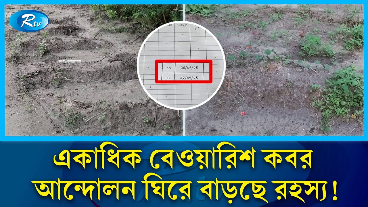 তীব্র আন্দোলনের সময় রায়ের বাজারে রহস্যময় একাধিক বেওয়ারিশ কবর! | Grave | Rayer Bazar | Rtv News