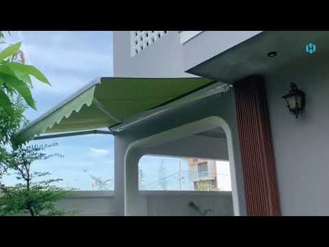 Lắp mái hiên di động cho nhà phố