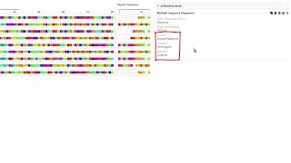 Multiple sequence alignment data function