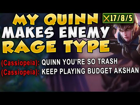 RANK 1 QUINN MAKES ENEMY TOP LANER FULL RAGE IN ALL CHAT (BLOODBATH GAME) - League of Legends