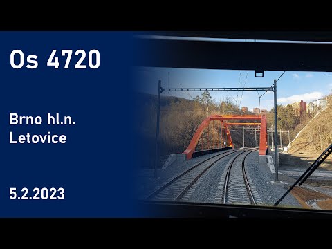 OČIMA STROJVŮDCE: Os 4720 Brno - Letovice (5.2.2023)