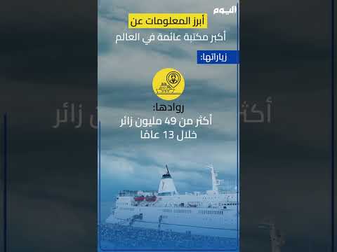 بالفيديو: شاطئ مدينة بورسعيد المصرية يستقبل أكبر مكتبة عائمة في العالم