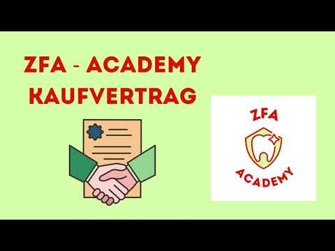 ZFA ACADEMY – Kaufvertrag einfach erklärt | Fit für die Prüfung!