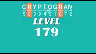 Cryptogram Level 179 Answers ✅ | Go Answer