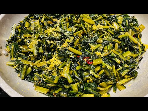 Cicoria o catalogna in padella senza bollirla prima ￼