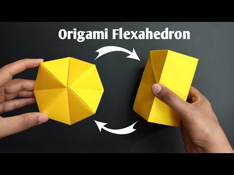 How To Make A Paper Moving Flexahedron | Origami Paper Flexahedron | Antistress Paper Toy