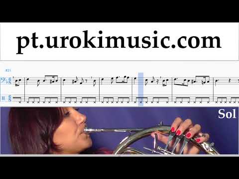 Aulas de Trompa Greensleeves Curso Aprender Parte#2 um-b372