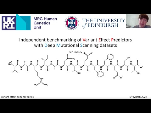 "Independent benchmarking of variant effect predictors with deep mutational scanning datasets."