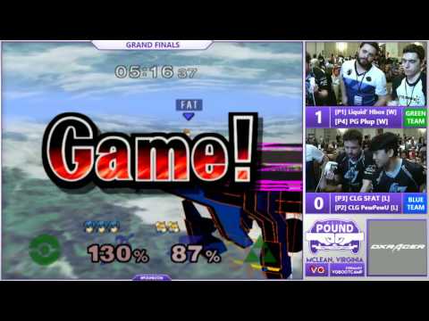 Pound 2016 Doubles - Liquid' Hungrybox & PG Plup Vs. CLG Pewfat - SSBM GF - Smash Melee