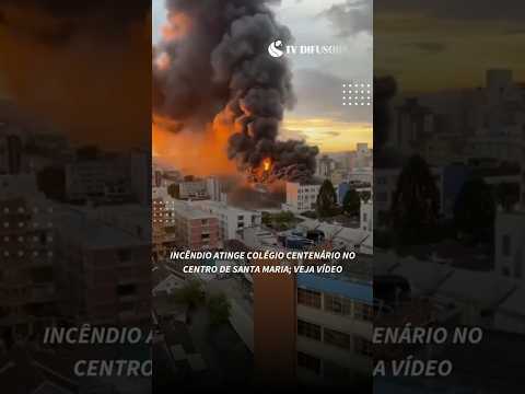 ➡️ Incêndio em colégio de Santa Maria RS #shorts