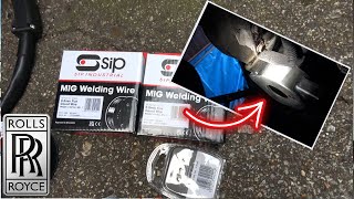 Dreaded Job - Welding a REPAIR KIT onto the Rear Trailing Arm of a Rolls-Royce Silver Spirit PART 43
