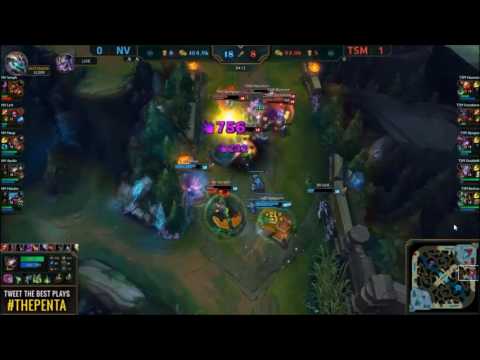 NV Nisqy with a insane quadra kill on Lucian to take down TSM