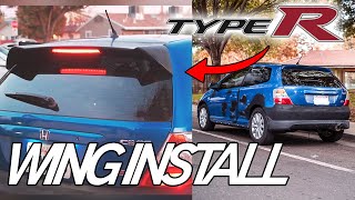 TYPE R SPOILER/WING INSTALL - EP3 Si